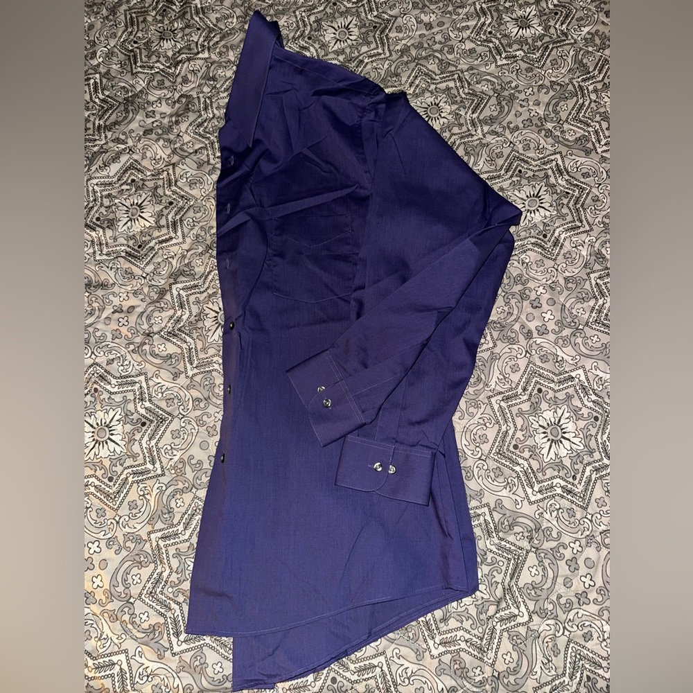 Van Heusen Men's Dress Shirt - Dark Blue